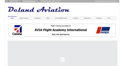 Desktop Screenshot of delandaviation.com